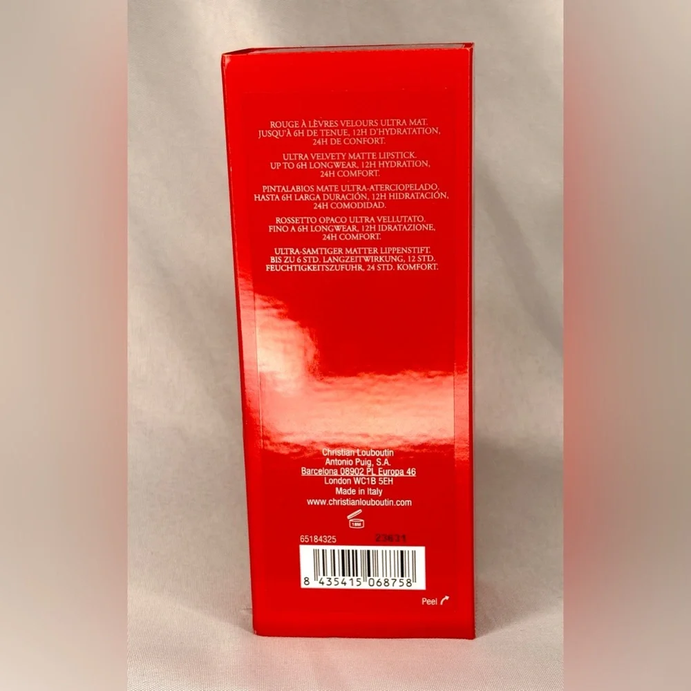 Christian Louboutin Rouge Velvet Matte Lipstick Long Lasting 3.8g/0.13 oz NIB - Picture 9 of 9